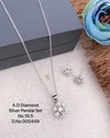 AD Diamond Rose Gold Pendal Butti Set 4 Wholesale Price In Surat
